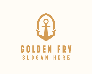 Golden Anchor Seaman logo design