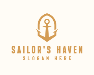 Golden Anchor Seaman logo design