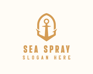 Golden Anchor Seaman logo design