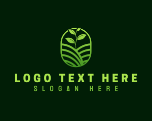 Hotriculture - Plant Field Farm logo design