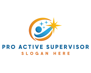 Supervisor - Star Leader People logo design