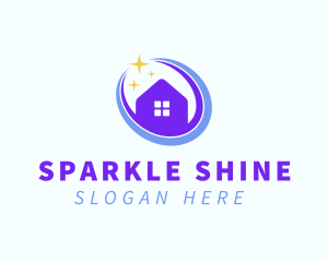 Housekeeping House Sparkles logo design