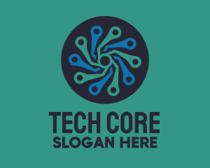 Radial Tech Network logo design