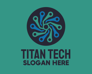 Radial Tech Network logo design