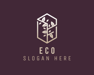 Eco Tree Leaves Garden Logo