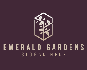 Eco Tree Leaves Garden logo design