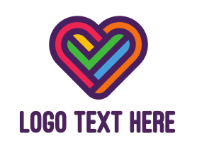 Heart - Colorful Heart logo design