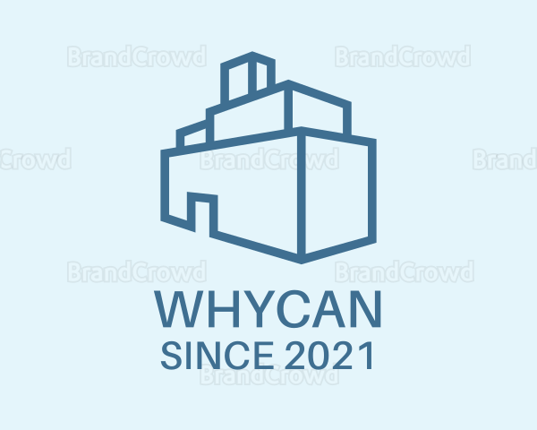 Blue Warehouse Factory Logo