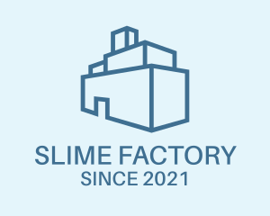 Blue Warehouse Factory logo design