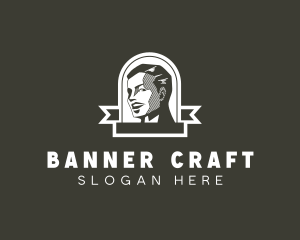 Vintage Man Banner logo design