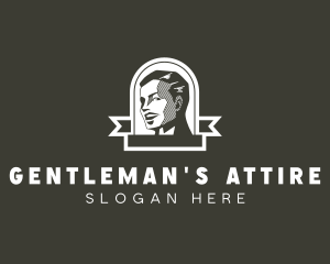 Vintage Man Banner logo design