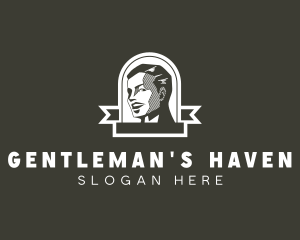 Men - Vintage Man Banner logo design