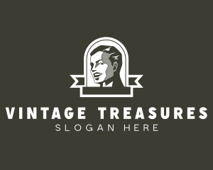 Vintage Man Banner logo design