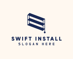 Installation - Blue Window Shutters logo design