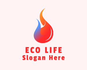 Sustainable - Sustainable Energy Flame logo design