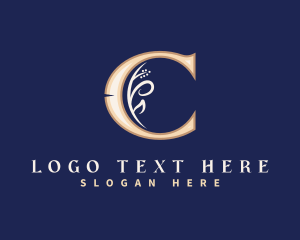 Salon - Organic Leaf Business Letter C logo design