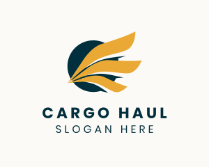 Wings Logistics Delivery logo design