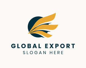 Export - Wings Logistics Delivery logo design