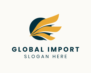 Import - Wings Logistics Delivery logo design