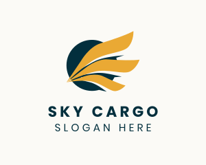 Wings Logistics Delivery logo design