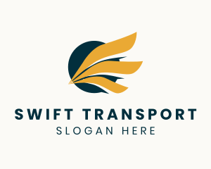 Wings Logistics Delivery logo design