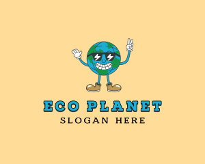 World Globe Planet logo design