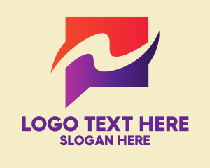 Application - Colorful Message Box logo design
