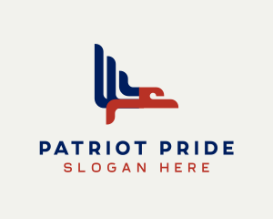 Stars And Stripes - Patriotic USA Bird logo design