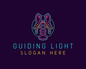 Neon Lobster Restaurant logo design