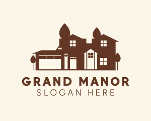 Mansion - Residential Mansion Property logo design
