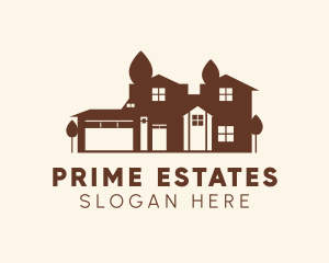 Property - Residential Mansion Property logo design