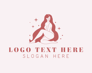 Nude - Sparkle Woman Skincare logo design