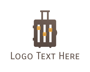 Music Equipment - Music Tour Bag Luggage logo design