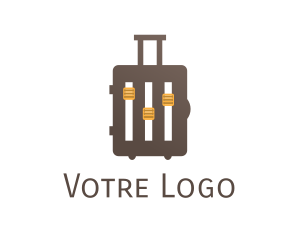 Music Equipment - Music Tour Bag Luggage logo design