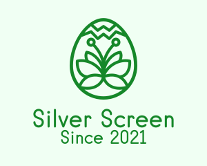 Ecology - Green Flower Egg logo design