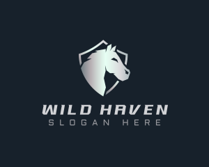 Wild Horse Shield logo design