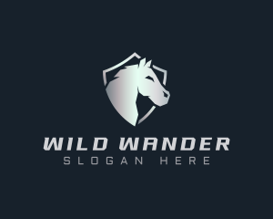 Wild Horse Shield logo design