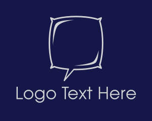 Conversation - Night Pillow Chat logo design