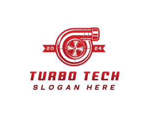 Auto Turbocharger Engine logo design