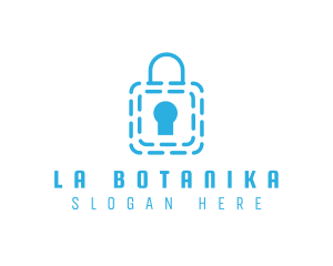 Locksmith - Blue Security Lock logo design
