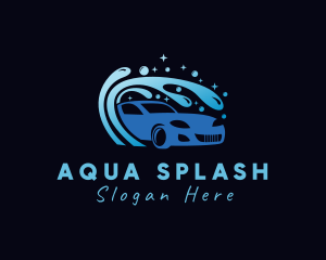 Car Wash Cleaning Splash logo design