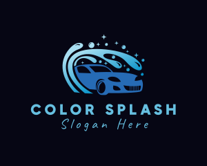 Car Wash Cleaning Splash logo design