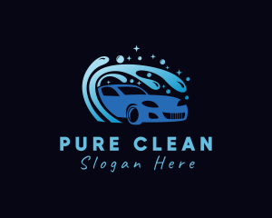 Car Wash Cleaning Splash logo design