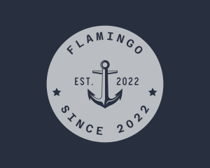 Harbor - Hipster Anchor Emblem logo design