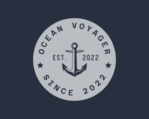 Seafarer - Hipster Anchor Emblem logo design