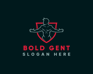 Physical Training Gym Man logo design