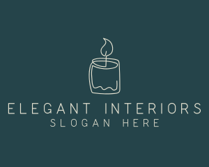 Scented Candle Souvenir logo design