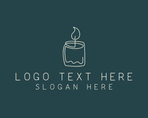 Scented Candle Souvenir Logo