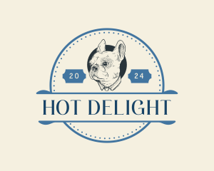 Puppy Dog Bulldog logo design