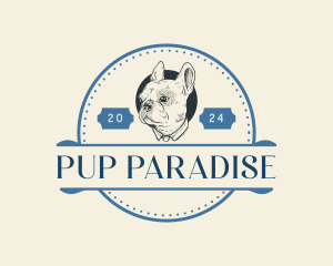 Puppy Dog Bulldog logo design